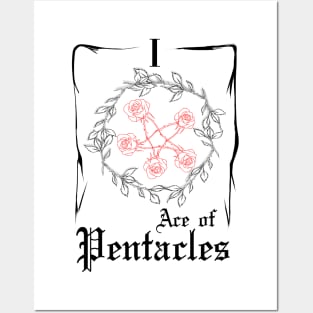 Ace of Pentacles (w) Posters and Art